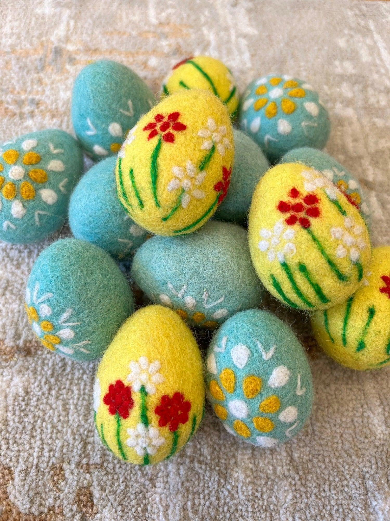 Embroidered Large Easter Eggs - ppcraftsupplies