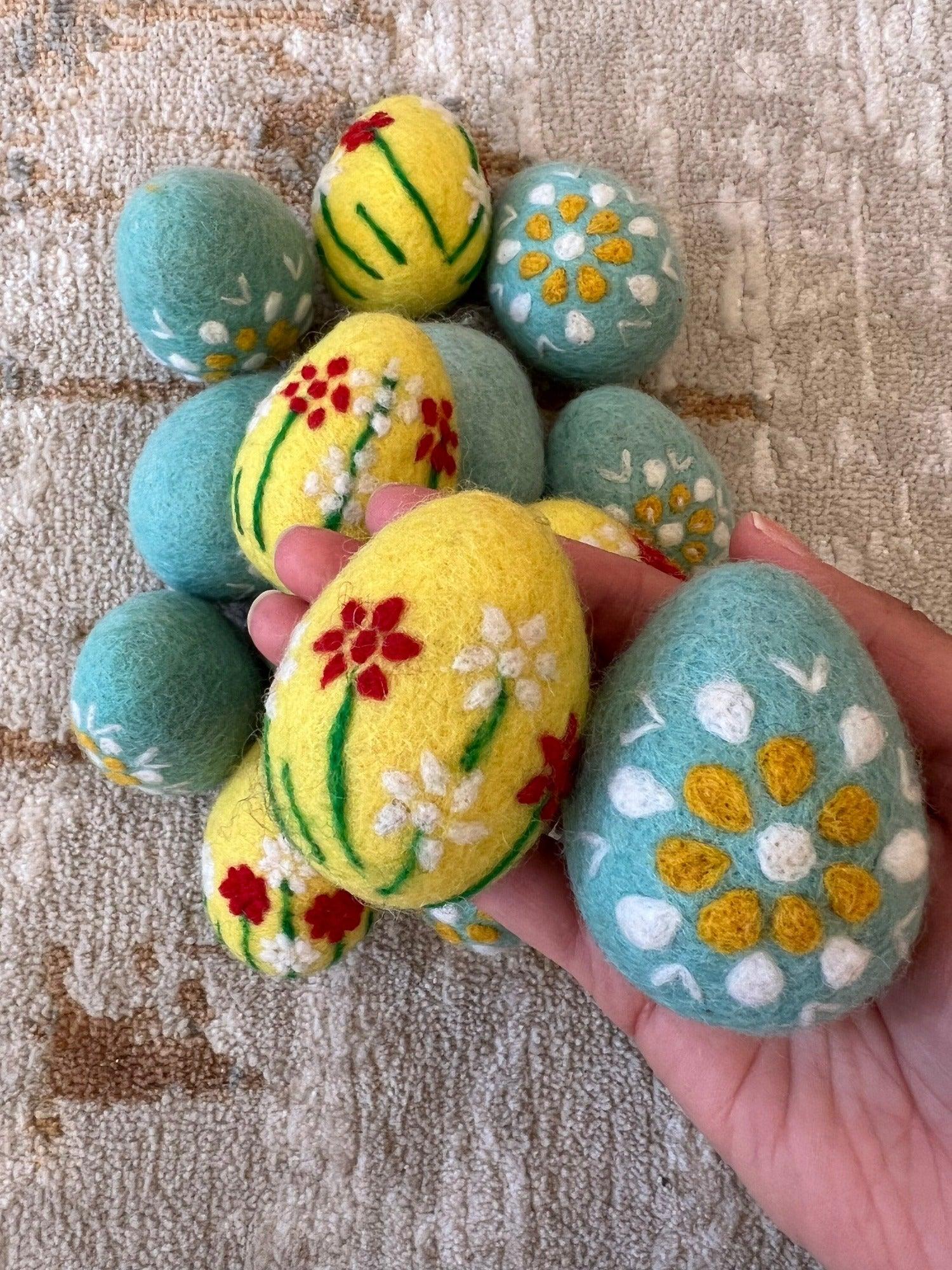 Embroidered Large Easter Eggs - ppcraftsupplies