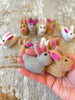 Hand felted Easter Bunny Rabbits - ppcraftsupplies